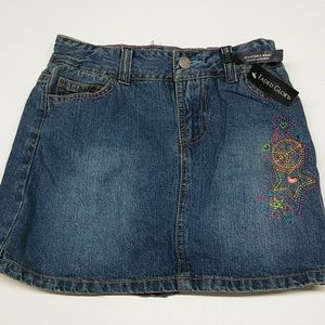 Jean Skorts Faded Glory Adjustable Waist Size 8